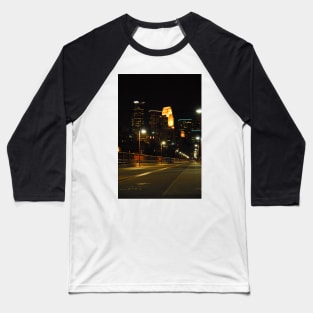 Minneapolis at night Baseball T-Shirt